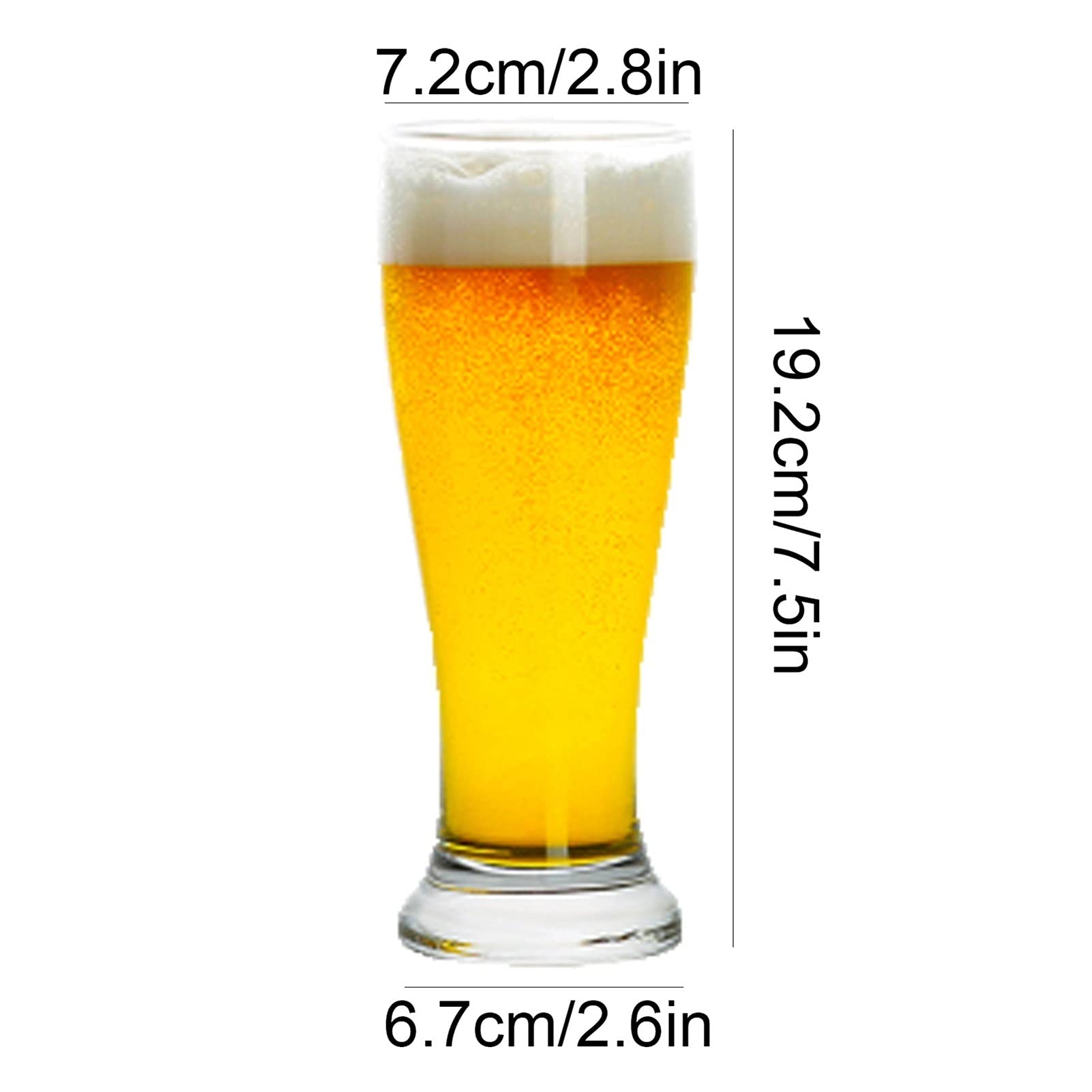 Jarras y jarras de cerveza Conjunto de gafas de cerveza de 5 cazas de cerveza de vidrio de gran capacidad 430ml estilo moderno de cristal de estilo de moda fácil de limpiar Vidrio Jarras De Cerveza Va