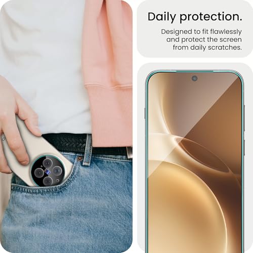 Image of FIRST MART Military-Grade Tempered Glass for Vivo X300 Pro With Black Camera Lens Protector & Installation Kit | Edge to Edge Coverage, Case Friendly, Anti-Scratch | Black