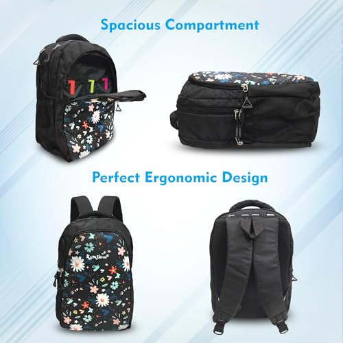 Image of School bag for Girls | 17 inches | Backpack for travel | Lightweight school bag for kids| tution bag & College bag | gift for girls, backpack bag with 35L capacity