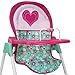 509 Crew: Mint Heart - Foodie Doll Highchair - Pink & Green, Feeding Accessory, Food Box-Plate-Fork-Spoon-Bottle, Adjustable, Pretend Play Toy, Kid 3+