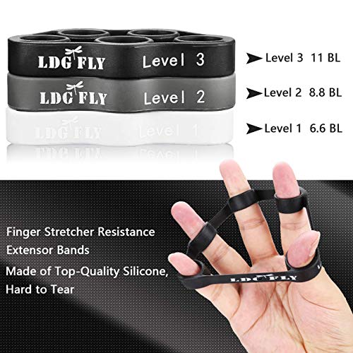 Hand Grip Strengthener Workout Kit （6 Pack） - Hand Exerciser and Grip Strength Trainer with Adjustable Hand Strengthener Finger Exerciser Finger Strecher and Hand Strength Ring - Thumbnail 6