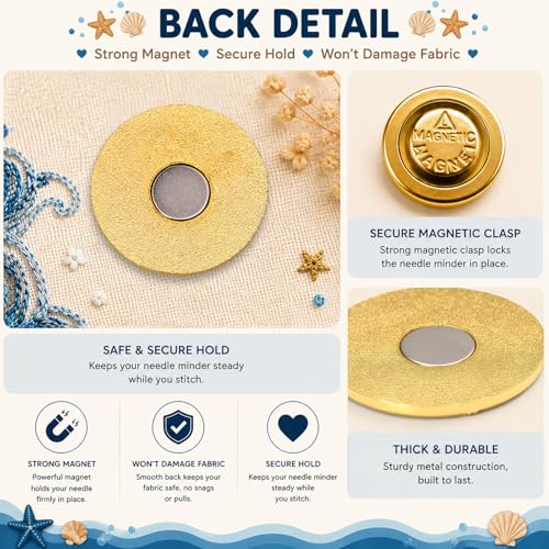 Image of Funny Otter Needle Minder Magnet, Magnetic Sewing Accessory with inchOtterly Obsessed with Sewing inch Design, Cute Holder for Embroidery, Needlepoint & Cross Stitch Projects