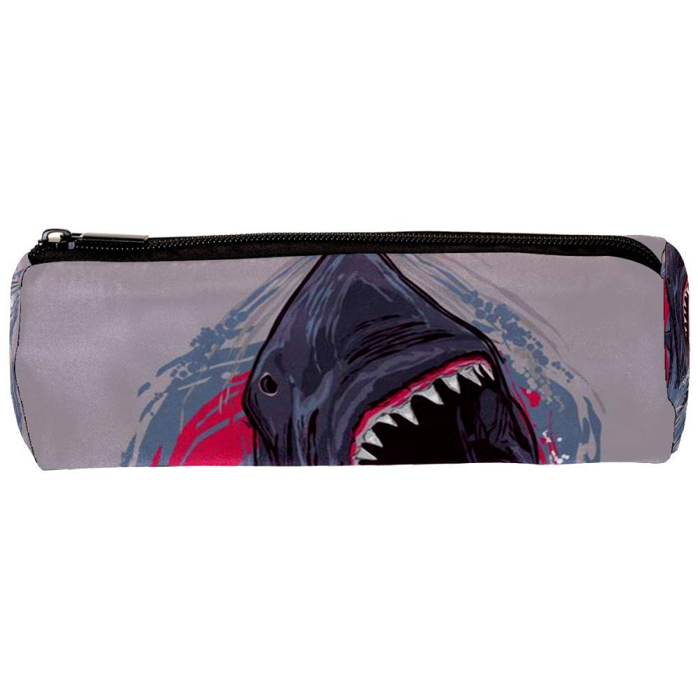 Astuccio Portapenne 21,6 Cm Squalo – Portamonete E Trousse Multiuso Per Scuola E Viaggi - 5