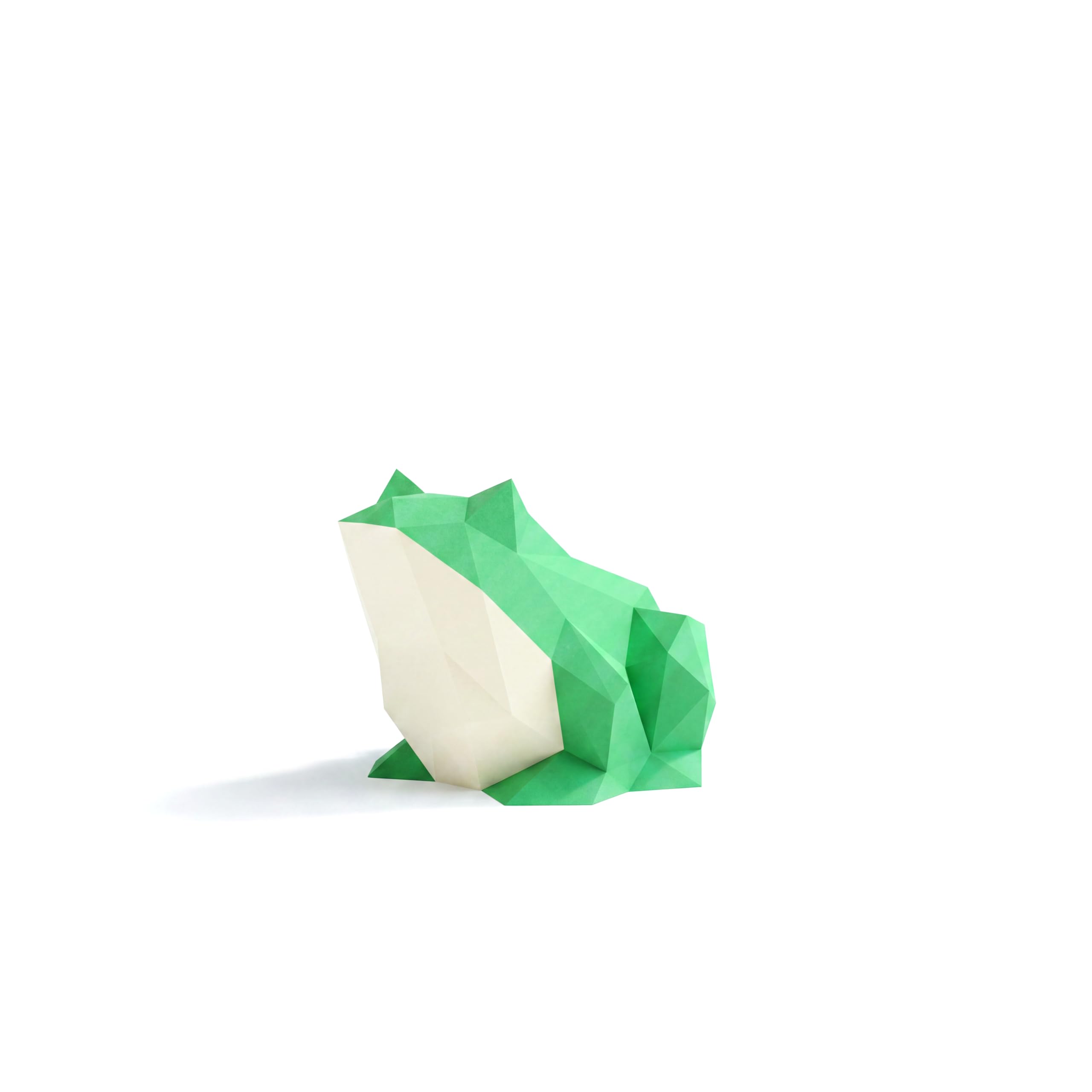 Rana Papercraft kit, Rana de papier, Decorazione，Decorazione a casa, Trofei di carta, Dono,Regalo, Origami 3D, imbarcazione su carta, kit di Fai da te, Puzzle 3D