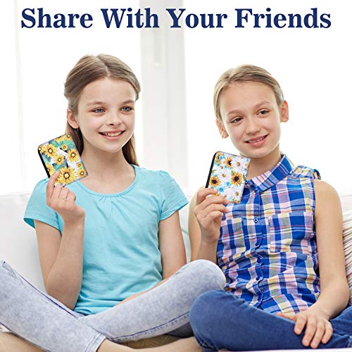 Boao 10 Pieces Small Coin Purse For Women Bulk Boho Change Purse Mini Pouches Wallet Coin Bag With Zipper For Women Girls (Sunflower Print, 4.52 X 3.74 Inch) #TOP3