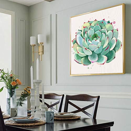 Affiches de paysage abstrait moderne fleurs vertes déco murale - 5