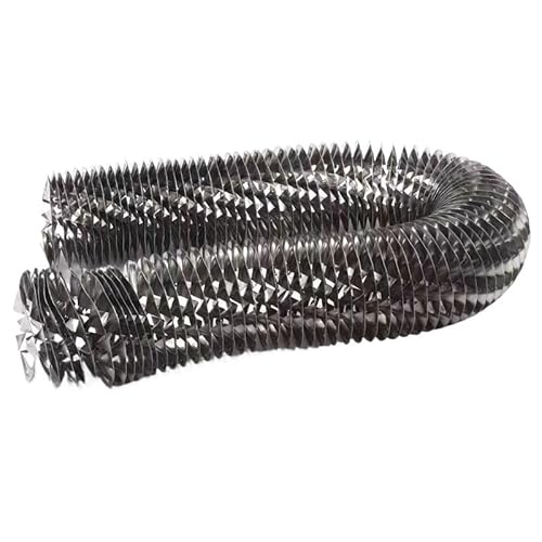 1M Stainless Steel Spiral Hollow Fin Heat Sink Tube - 16mm ID, 9.5mm Height for Efficient Heat Conduction and Cooling Solutions