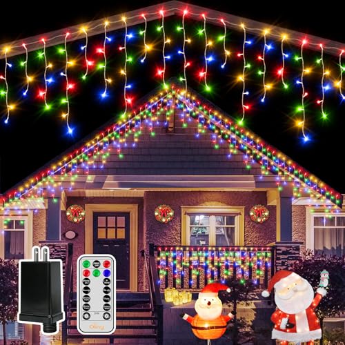 Ollny Icicle Lights
