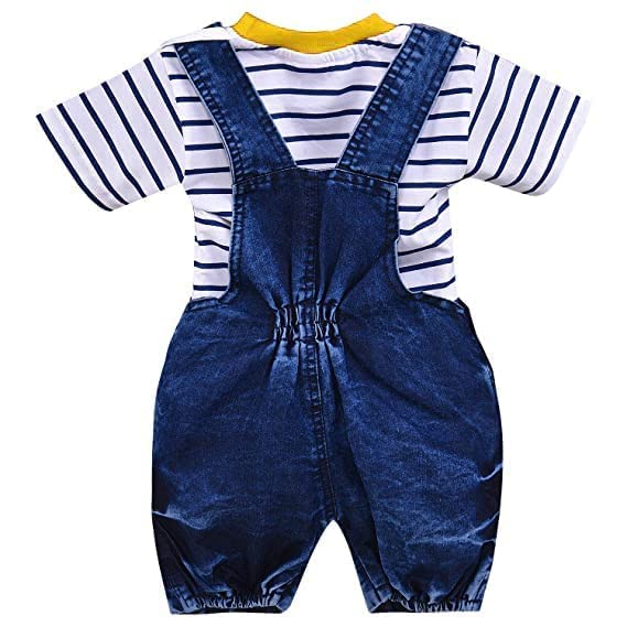 Image of Wish Karo Baby Boys Dungaree Dress for Baby Boys and Girls-(bt13)