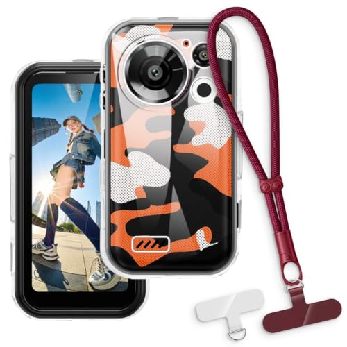 Fossibot F116 Pro�ƌ݊��������� �P�[�X�����X�g�X�g���b�v - �N���A+���b�h | 4" 2-in-1 �ی�d�b�J�o�[�A���O���\�ȃ������[�h�ƃA�^�b�`�����g�t���A����~�߁E�����h�~���X�g���b�g