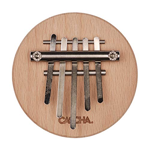 Cascha Kalimba, duimpiano met 9 tongen, pentatonisch, made in Germany, beuken 5 Zungen bruin