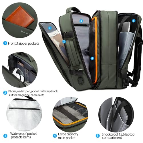 Image of Red Lemon Titan Ultrafit Plus Bange Series 15.6-Inch Laptop Backpacks for Men and Women 45L Outdoor and Camping 3In1 Office Bags,Travelling,Backpack (with Bottle Holder), Green