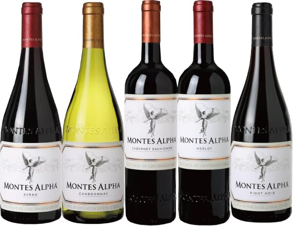 モンテス・アルファ　エム、カベルネソーヴィニヨン　飲み比べ2本セット Amazon.co.jp: モンテスアルファ品種別全5種飲みくらべ750ml×5本