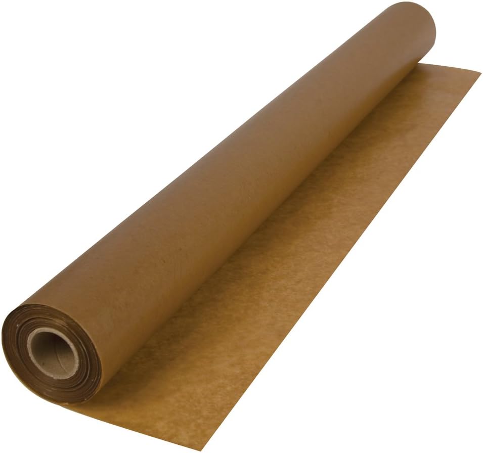 QEP 70-120 3 x 250-Feet 30-Pound Waxed Paper Wood Floor Installation in 750 Square Feet Roll Underlayment Sheet, Brown - Carpet Underlayments - 