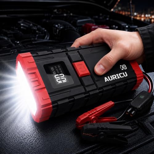 Image of X6 1600A Jump Starter 12V Lithium Battery Booster Pack, Portable Jump Box, Power Bank & Jumper Cables for Max 6.0L Gas Engines and Max 3.5L Diesel Engine