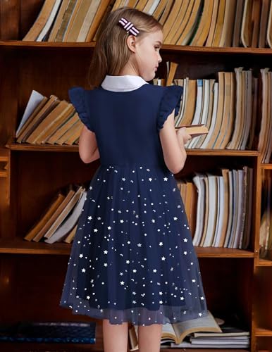 Image of Arshiner Toddler Tutu Dress Little Girls Fluffy Summer Dresses Casual Party Tulle Sundress for Kids 2-6Y