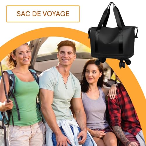 Sac de bagage roulant de grande capacité finition haute résistance