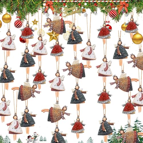 LNSYSNS Weihnachts Engel Anhänger, 32 Stück Weihnachtsengel...
