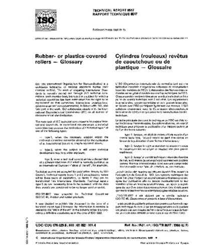 ISO/TR 8517:1988, Rubber- or plastics-covered rollers - Glossary ...