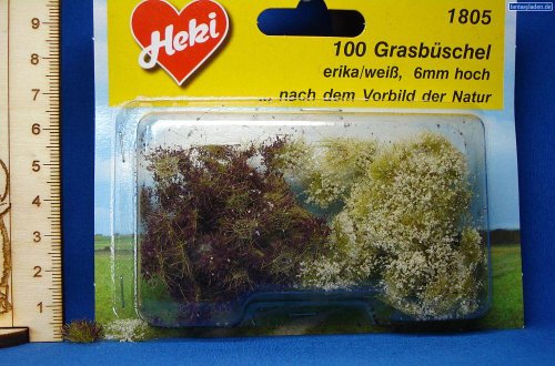Heki 1805 - Ciuffi di Erba Lila-White, 100 Pezzi