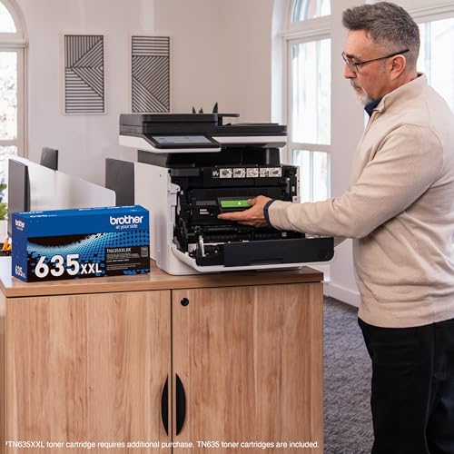 Image of Brother MFC-L8930CDW Business Color Laser All-in-One Printer with Duplex Print, Scan, Copy, Low-Cost Printing, and Advanced Security Features | Color Laser Mfp, Duplex Print and Scan, 7 Touchscreen, 250 Plus 50-Sheet, Dual-Band WI-FI and Gige, Includes Toners