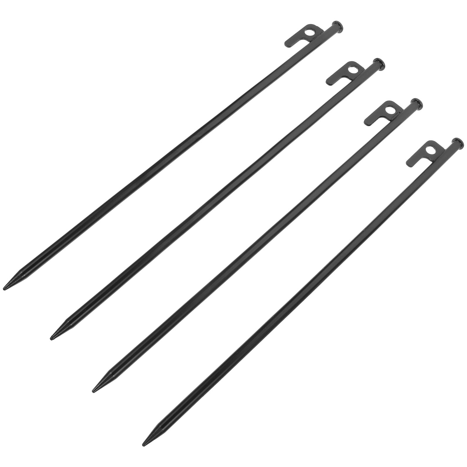 4 pièces Piquets de Tente Métal Renforcé Piquets Sol Résistants Anti Camping Extérieur Stabilisation Auvent et Tentes