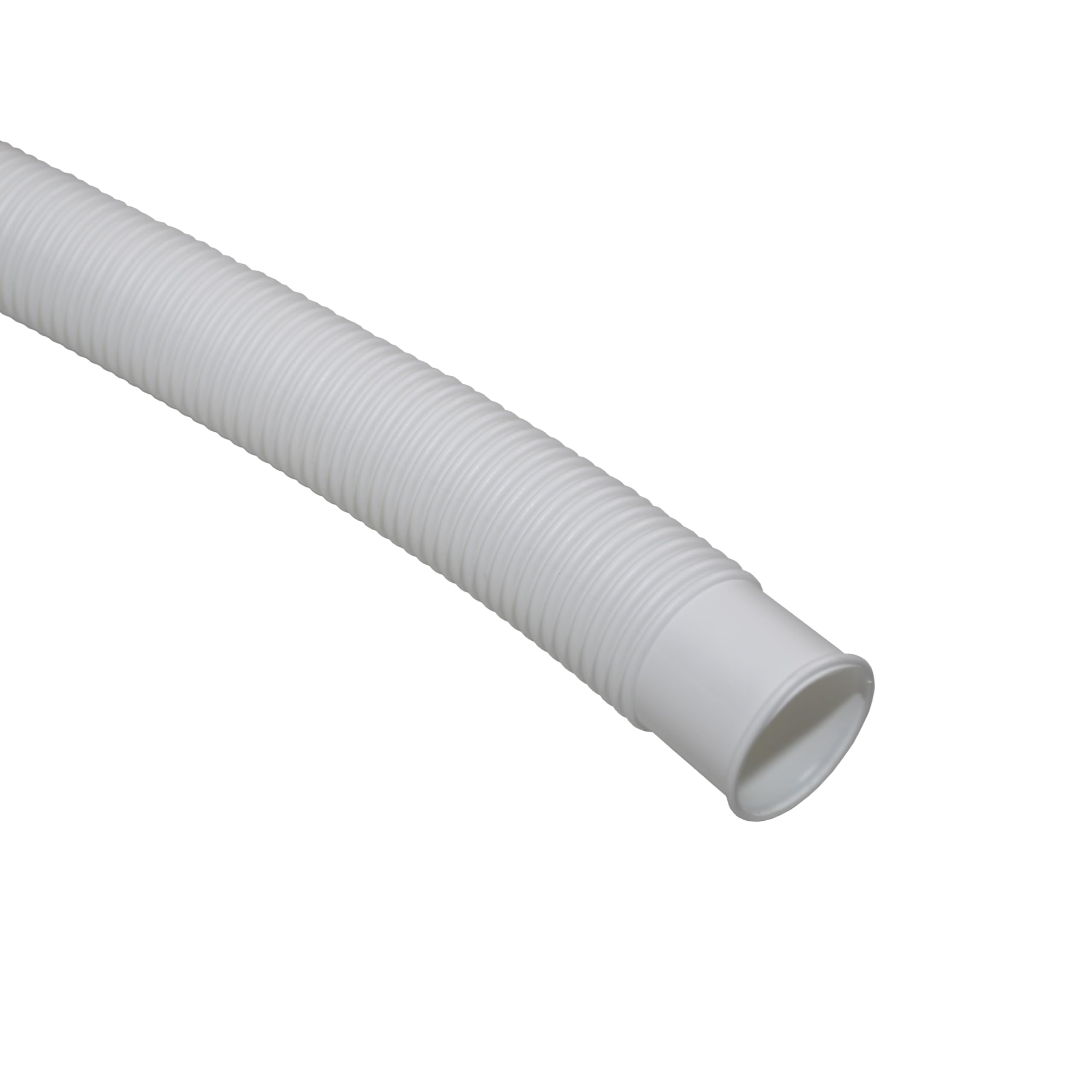 HAF® Wysokiej jakości wąż basenowy 32 mm biały 15 metrów do ogrodu i na basen | wąż solarny w zestawie 2 x zaciski ze stali nierdzewnej | wąż basenowy | wąż do pompy - jakość: Made in Germany