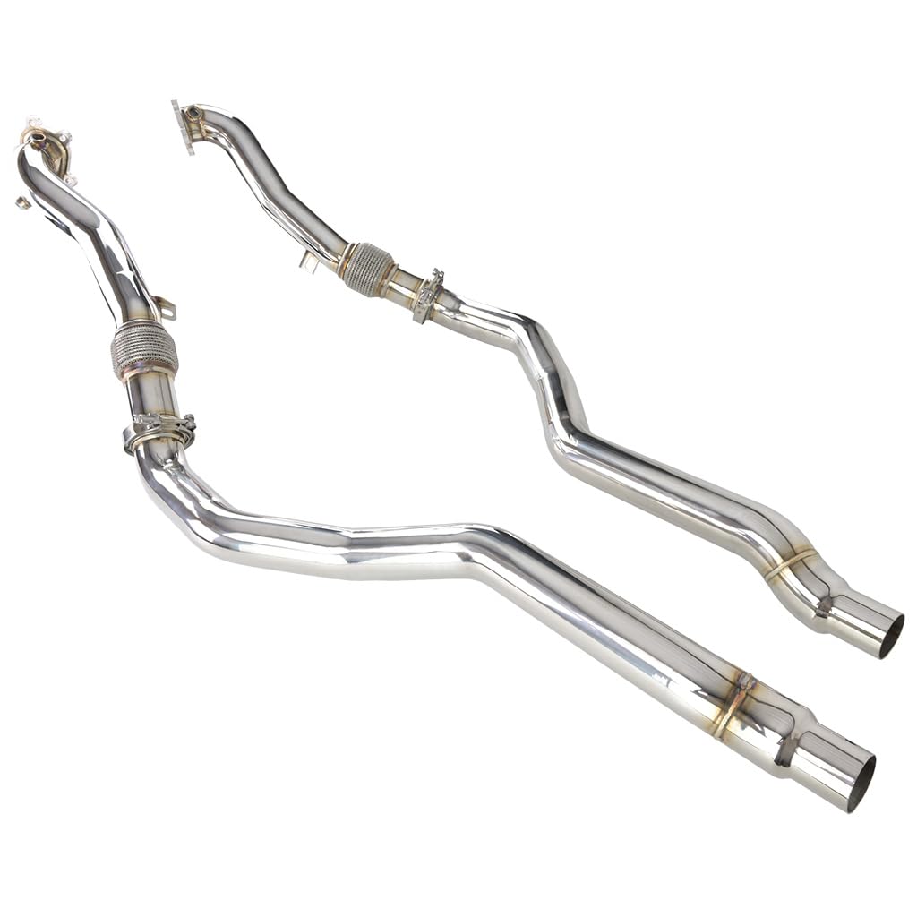 fmic.eu PERFORMANCE Downpipe per AUDI S6 S7 RS6 RS7 C7 4G 4.0 TFSI Quattro 2012-2017 tubo di scarico Acciaio inossidabile Auto Tubo Scarico