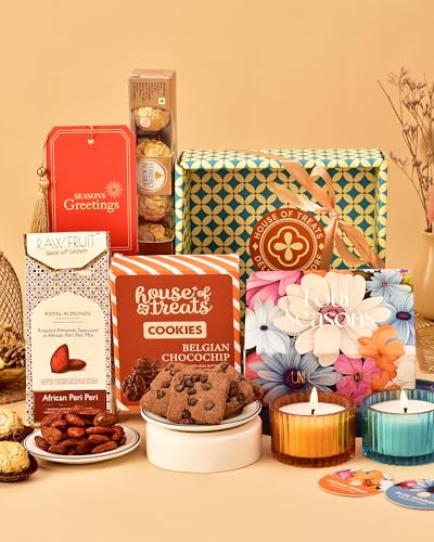 Image of Hyperfoods Diwali Gifts for Family and Friends Gift Hamper Diwali Gifts for Employees Corporate Gifts for Employees Chocolate Gift Hampers Gift Hampers Box Corporate Gift Cookies Gift Hamper