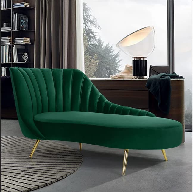 Image of Teak Wood 2-Person Sofa Settee Sofa Diwan Couch Chaise Lounge For Home And Living Room | Green Colour
