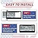 Matte Black License Plate Frames - Airxwills License Plate Covers, 2 Packs Universal Aluminum Tag Frame for Front and Rear Car Tags.