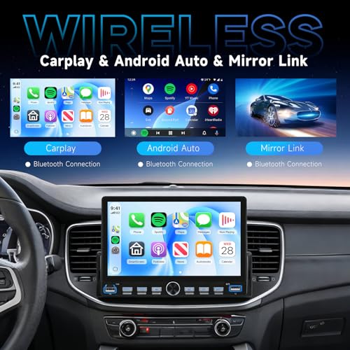 Radio para auto con pantalla táctil 7 pulg, Bluetooth y Carplay miniatura 2