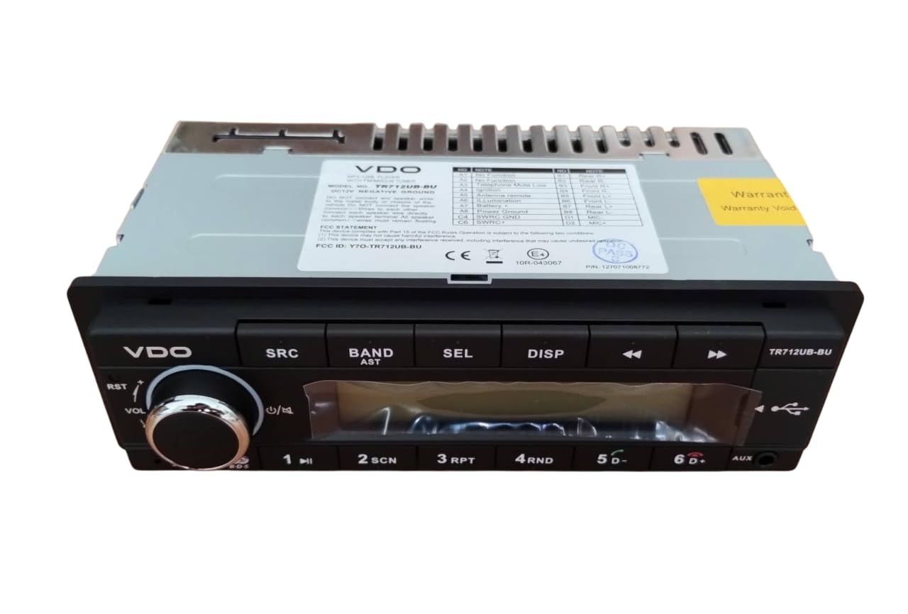Amazon.co.jp: VOD TR7412UB-BU 1DIN Bluetooth MP3 USB with Japanese