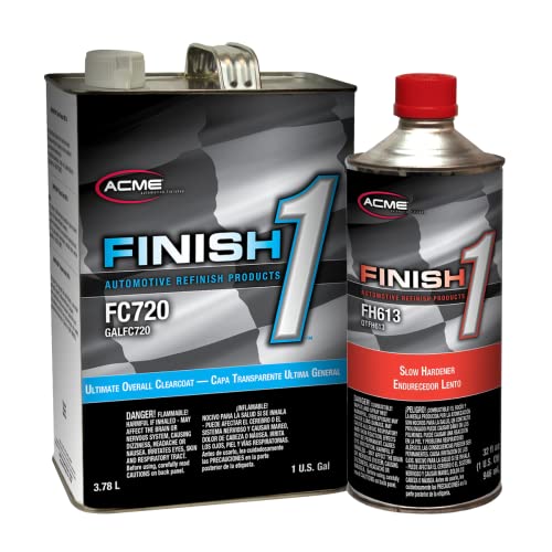 SHERWIN WILLIAMS Finish 1 Ultimate Overall Clearcoat FC720 1GAL /with Hardener (Hardener Slow - FH613)