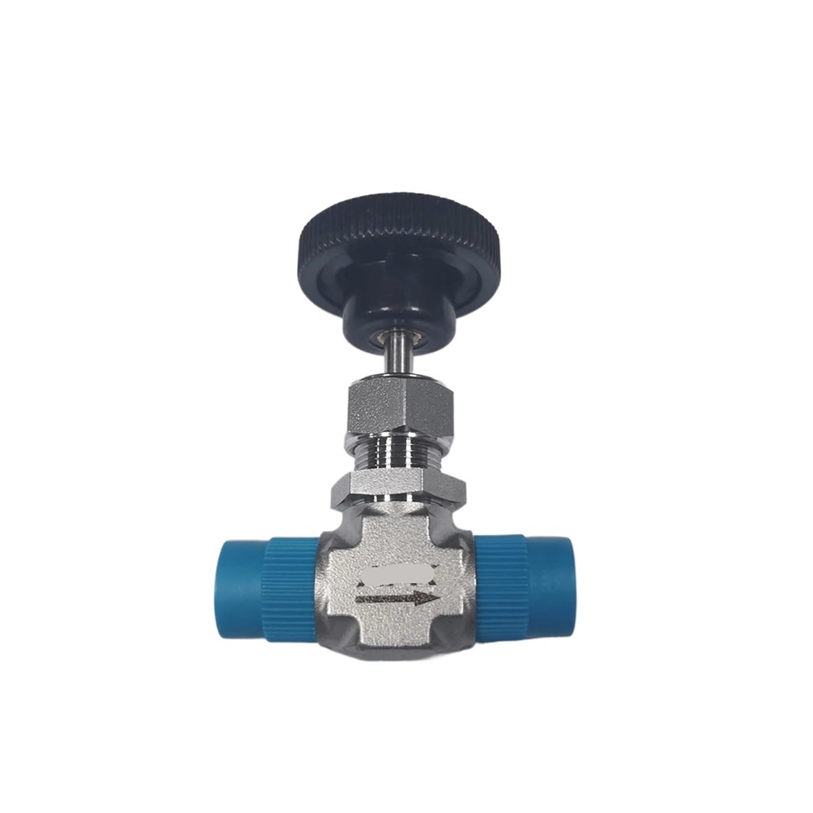 Vanne à aiguille de gaz 1/8 NPT mâle en acier inoxydable 316 3000psi à deux voies