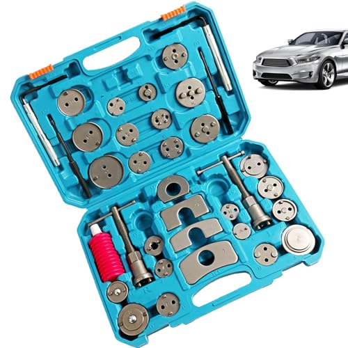 Herramienta de compresión y retracción de pistón de Freno | Adaptador de pistón de extracción para Disco Resistente con de Almacenamiento, Herramientas mecánicas | para mecánicos de automóviles
