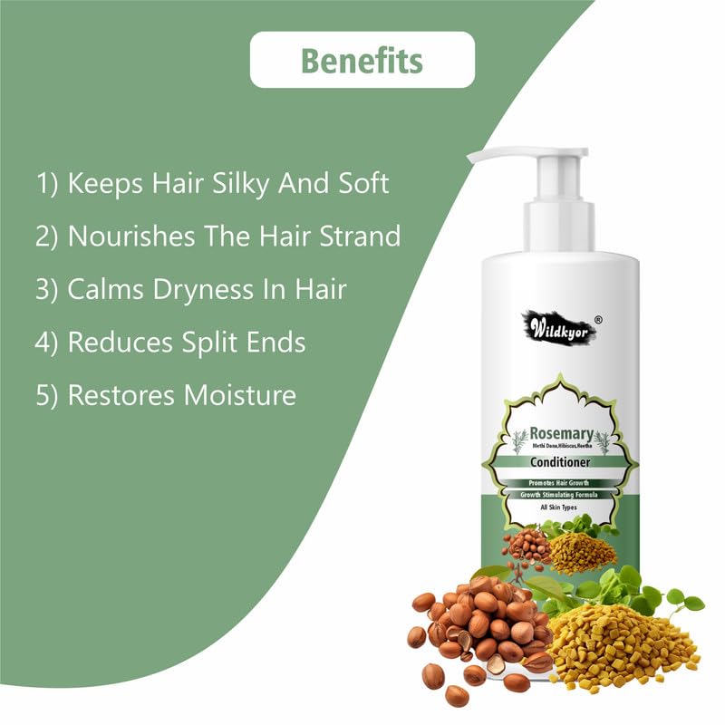 Image of Rosemary Hair Growth Conditioner, 250 ml, Paraben-Free, All Skin Types Rosemary Conditioner