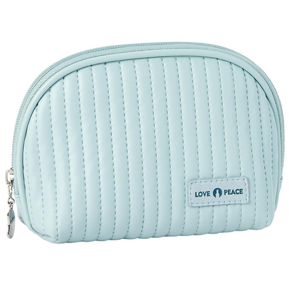 borsa per trucchi Borsa for il trucco carina, mini pochette for cosmetici da donna, piccola borsa for la bellezza trapuntata, for gli oggetti essenziali quotidiani uomo(Light Blue)