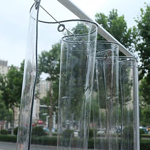 Bâche Transparente avec Oeillets, Bâche Imperméable en PVC, Bache Renforcée Haute Densité Anti-DéChirure Résistante pour Extérieure Jardin Terrasse Gazebo Serre ( Couleur : Clair , Taille : 2x2.5M ) Cover