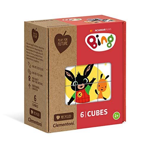 Clementoni- Play for Future-Bing Puzzle Cubi, 6