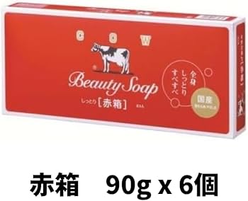 Amazon | カウブランド石鹸 赤箱90gx6個 青箱85gx6個セット 牛乳石鹸