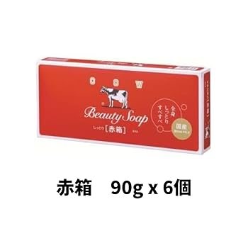 Amazon | カウブランド石鹸 赤箱90gx6個 青箱85gx6個セット 牛乳