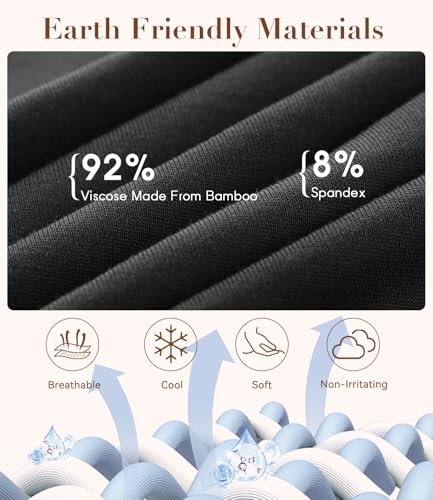 BAMBOO COOL Womens Chemise Sleepshirts with Adjustable Spaghetti Strap Homewear Soft Tank Nightgown2