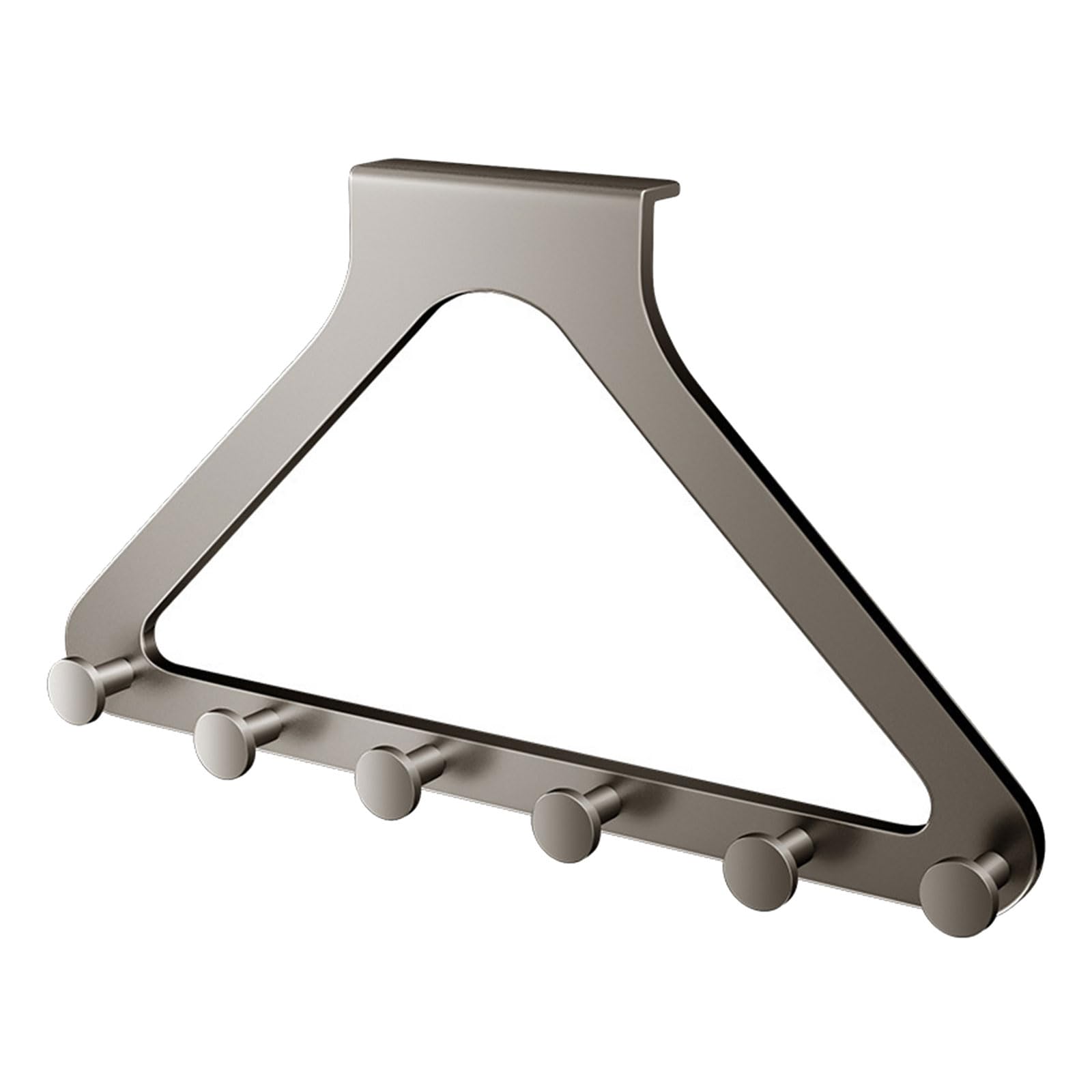 Mekalero Grey Modern Without Drilling Wall Mounted Hook Carbon Steel Adhesive Hangers For Hanging Clothes Hats Towels Home Storage Over The Door Hook