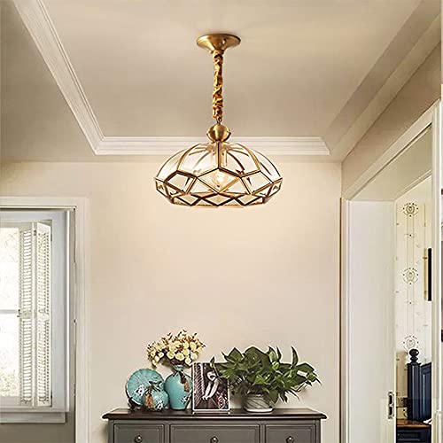 Petit lustre en bronze de style européen pour illuminer vos dîners au restaurant