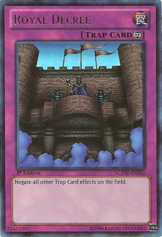 Amazon.com: YU-GI-OH! - Royal Decree (LCYW-EN182) - Legendary Collection 3:  Yugi's World - 1st Edition