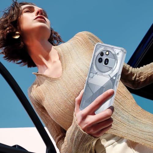 Image of Back Cover Case + Screen Protector for Nothing Phone 3a Pro 5G | Transparent Mobile Phone Back Cover Case for Nothing Phone 3 a Pro / 3a Pro 5G | TPU Transparent Back Cover