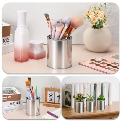 Image of 8 Pcs Empty Paint Cans with Lids (1 Pint Size), Metal Paint Storage Containers Paints Can for Crafts DIY Projects Storage Painting