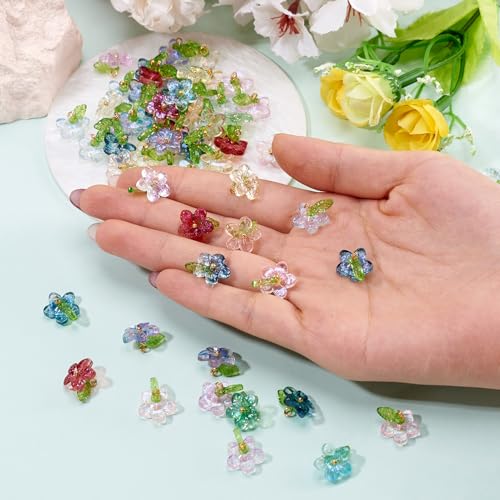 Pendentif en verre breloque robuste anti-ternissement pour bijoux