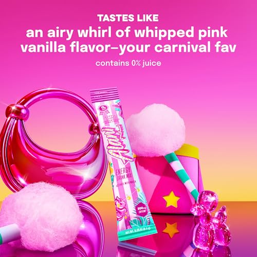Alani Nu COTTON CANDY, Energy Sticks Drink Powder, 200mg Caffeine, Pre Workout Performance with Antioxidants, On-The-Go Drink Mix, Biotin, B Vitamins, Zero Sugar, 15 Calories, 10 Pack - image 3